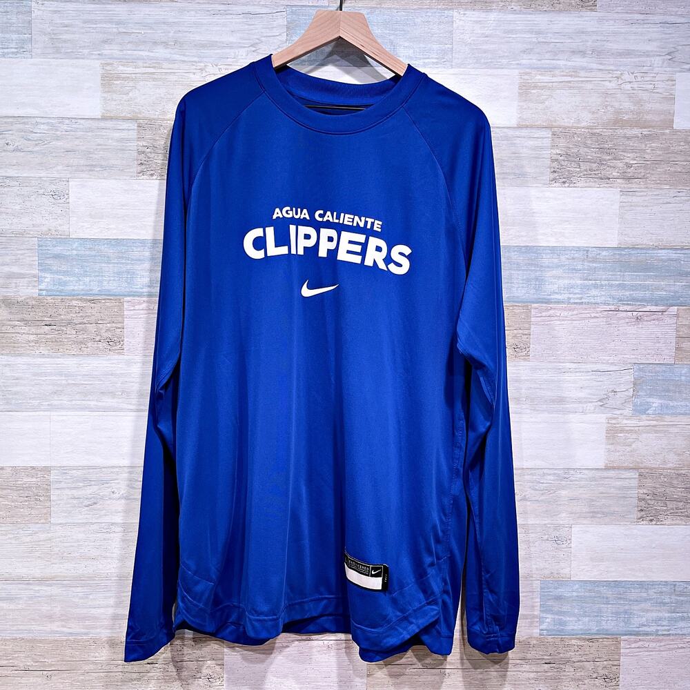 Aqua Caliente San Diego Clippers NBA G League Nike Raglan Jersey Blue Mens LT